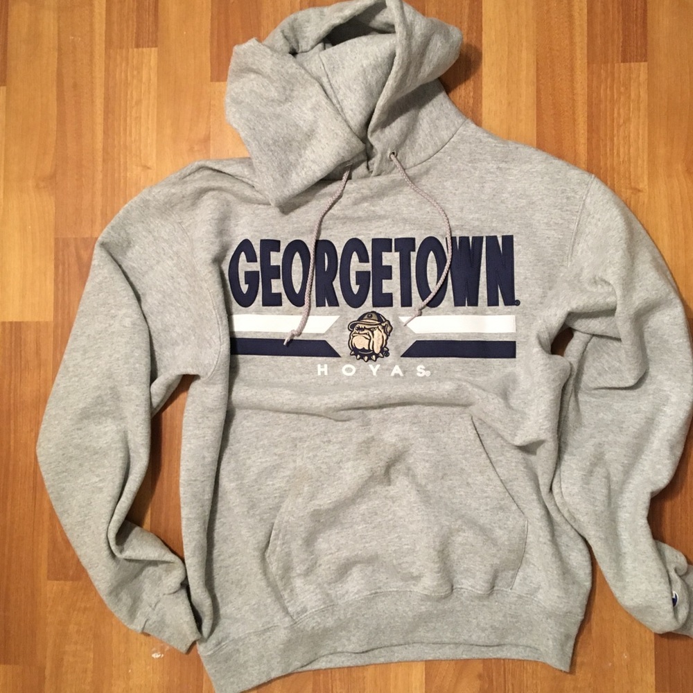 Embroidered Georgetown Champion Hoodie